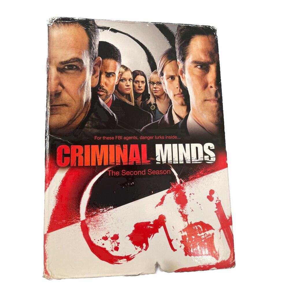Criminal Minds: Season 2 - DVDs VERY GOOD Condition Paper Case Has Flaws See Pic